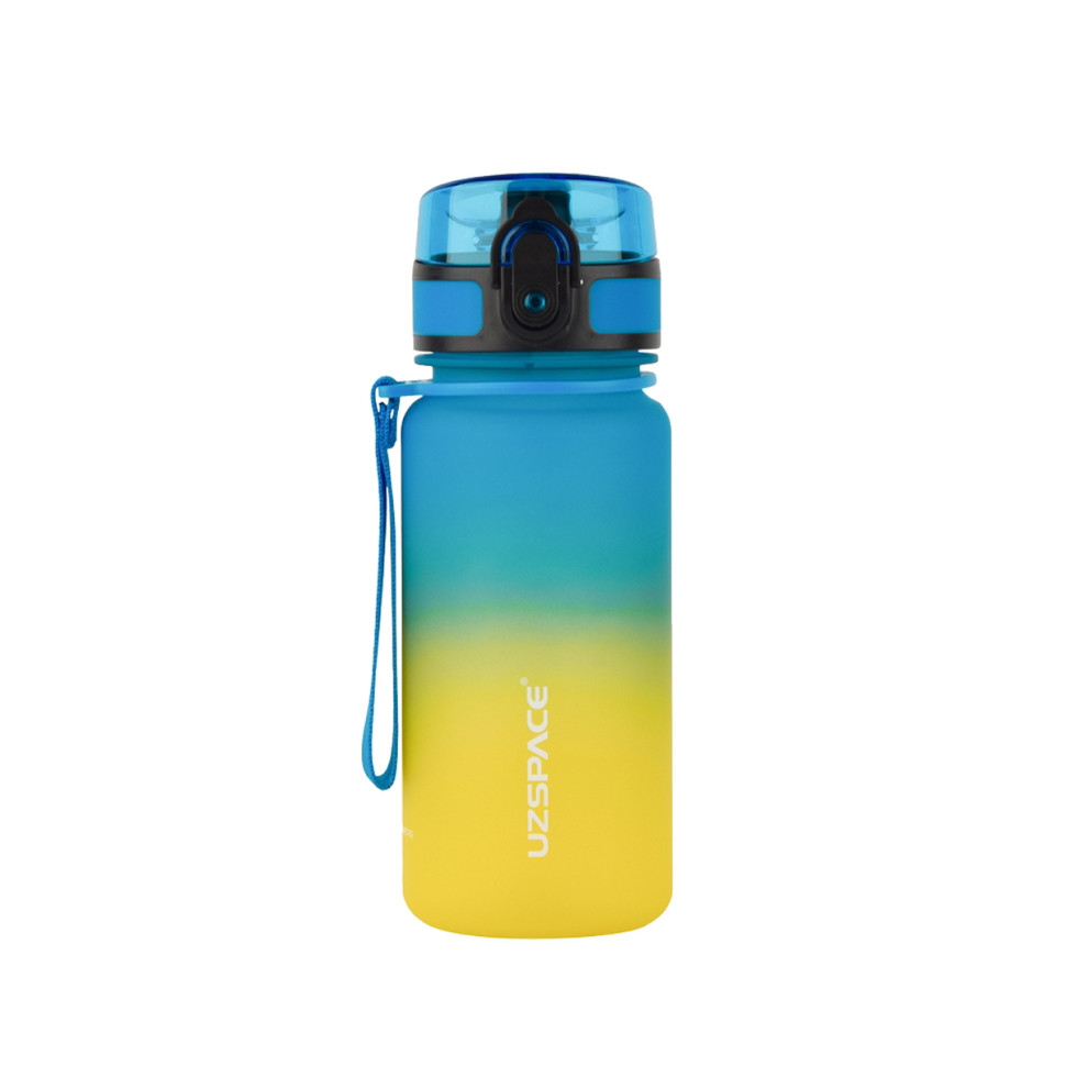 Бутылка для воды UZSPACE 3034(Yellow-Blue) 350 мл, желто-голубая опт, дропшиппинг