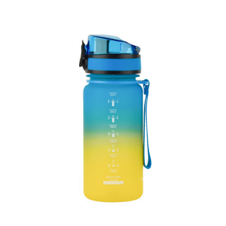 Пляшка для води UZSPACE 3034(Yellow-Blue) 350 мл, жовто-блакитна