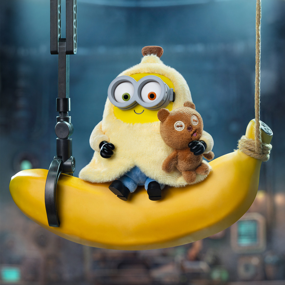 Коллекционная мягкая игрушка с кольцом Миньоны Pop Top 52Toys 25ZB301XHRTJ001 серии Bob & Tim опт, дропшиппинг