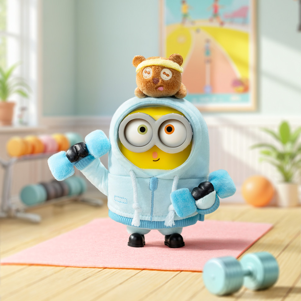 Коллекционная мягкая игрушка с кольцом Миньоны Pop Top 52Toys 25ZB301XHRTJ001 серии Bob & Tim опт, дропшиппинг