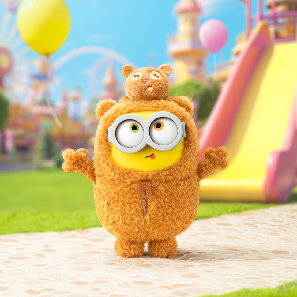 Коллекционная мягкая игрушка с кольцом Миньоны Pop Top 52Toys 25ZB301XHRTJ001 серии Bob & Tim опт, дропшиппинг