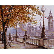 Картина по номерам "Осенний Лондон" ©Сергей Лобач Идейка KHO2876 40х50 см