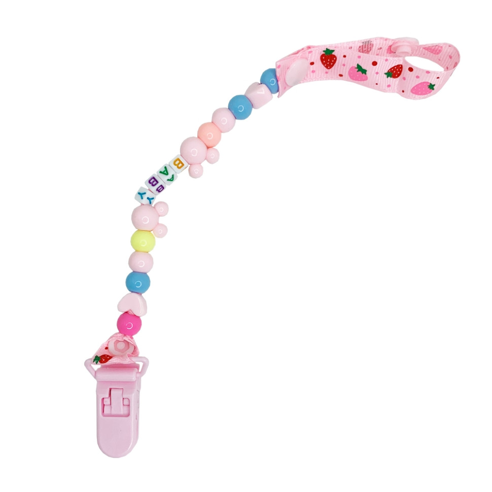 Держатель для пустышки Baby MGZ-0503(Pink) 34 см опт, дропшиппинг