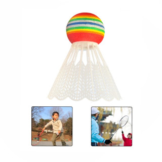 Набор нейлоновых воланов для бадминтона "Badminton Shuttlecocks" NE-BD-003W белый 5 шт