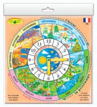 Детская развивающая игра "Часики" France 82838 на французком языке                                                                          