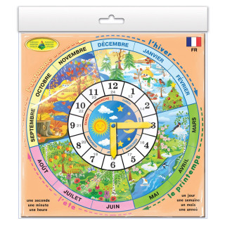 Детская развивающая игра "Часики" France 82838 на французком языке                                                                          