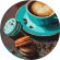 Картина по номерам "Кофейная мечта" ©art_selena_ua KHO-R1007 диаметр 29 см Идейка опт, дропшиппинг