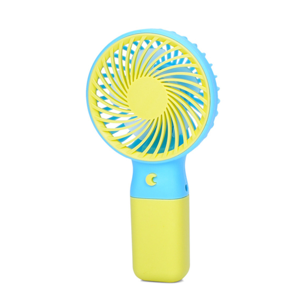 Портативний ручний вентилятор MK 5609(Yellow) з підставкою, 15,5 см, USB - гурт(опт), дропшиппінг