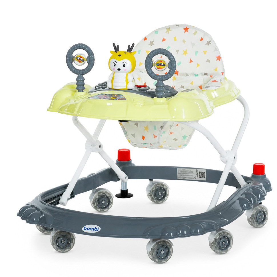 Дитячі Ходунки M 3168-1(Gray) музичні та світлові ефекти, зі стопором - гурт(опт), дропшиппінг