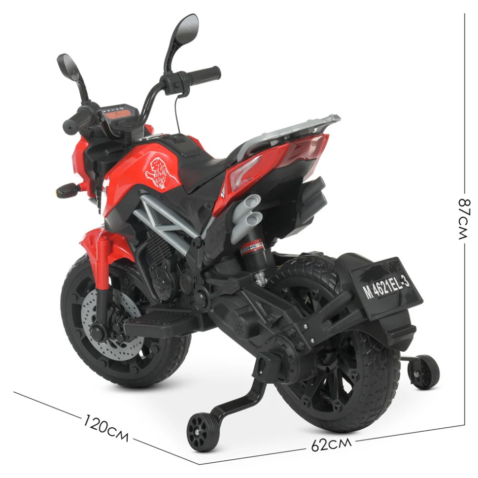 Дитячий електромобіль Мотоцикл Bambi Racer M 4621EL-3 до 30 кг - гурт(опт), дропшиппінг 