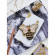 Набор для вышивки бисером украшения "Золотая пчелка" AD-066 на натуральном холсте опт, дропшиппинг