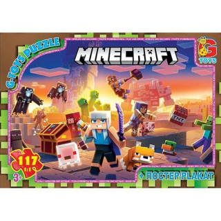 Детский пазл "Minecraft" MC804 плакат 117 элементов