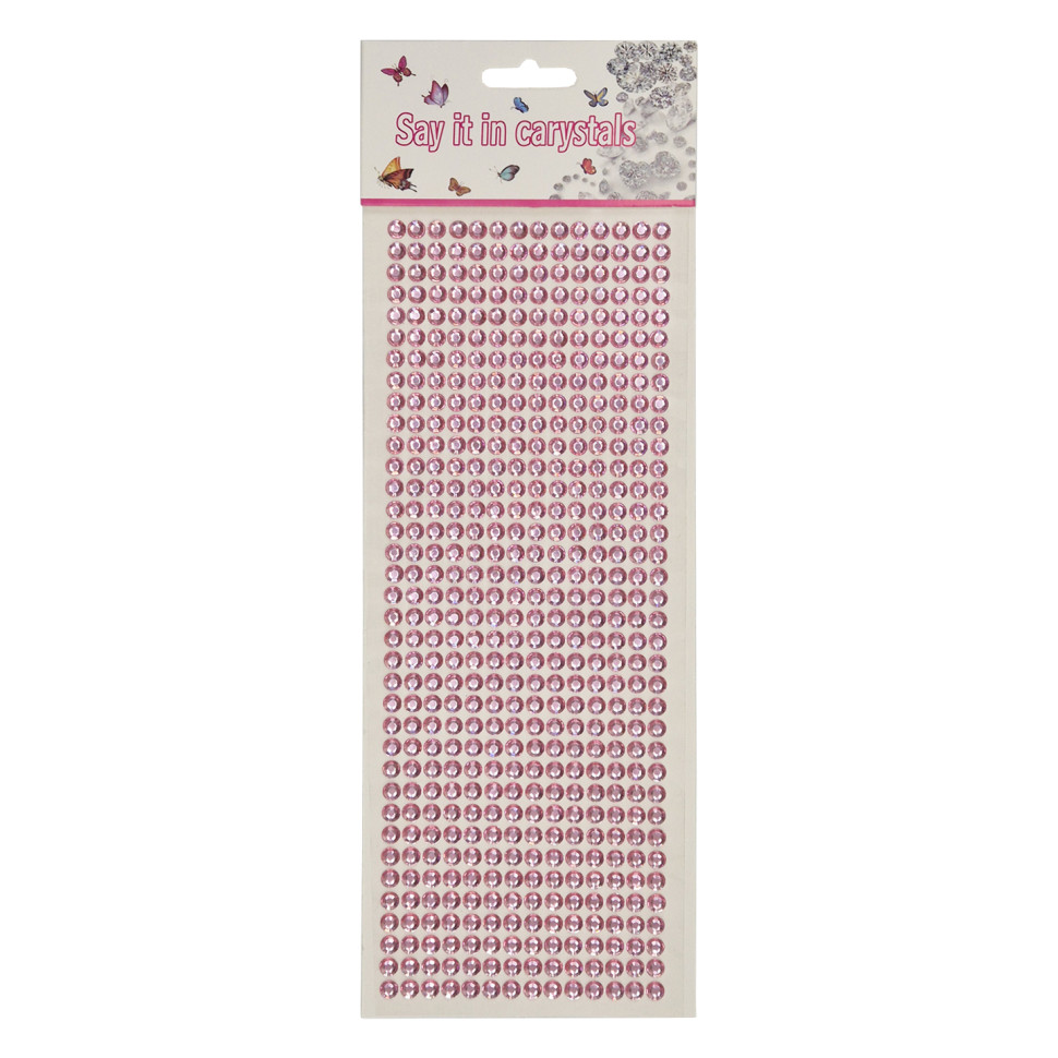 Наклейки декоративные XY-004(Pink) на планшетке 504 шт опт, дропшиппинг