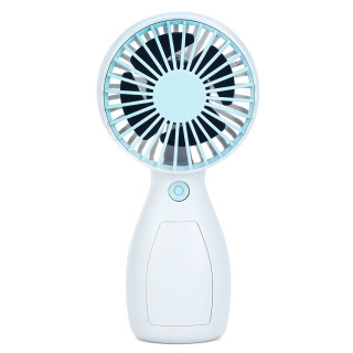 Портативний ручний вентилятор MK 5663-1(Blue) 13 см, акумулятор, USB зарядне