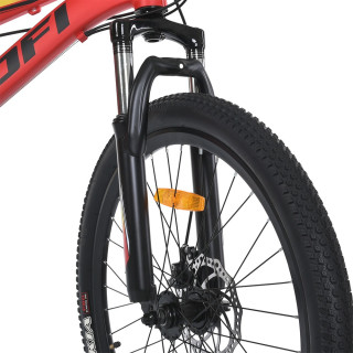 Велосипед MTB2401-1, 24 дюймов, алюминиевая рама 11 Shimano 21SP красно-черный