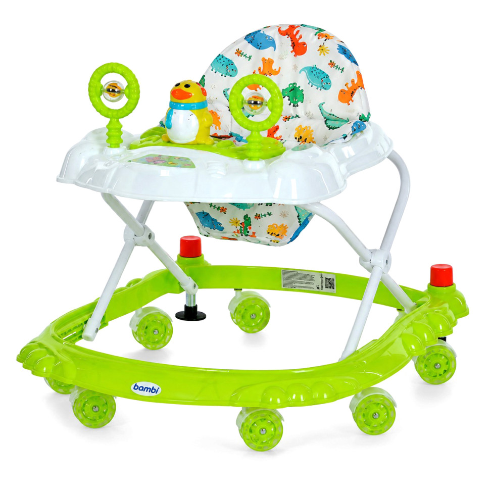 Детские Ходунки M 3168-1(Green) музыкальные и световые эффекты, со стопором опт, дропшиппинг