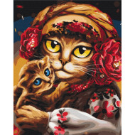Картина по номерам "Семья котиков" © Марианна Пащук Brushme BS53117 40х50 см