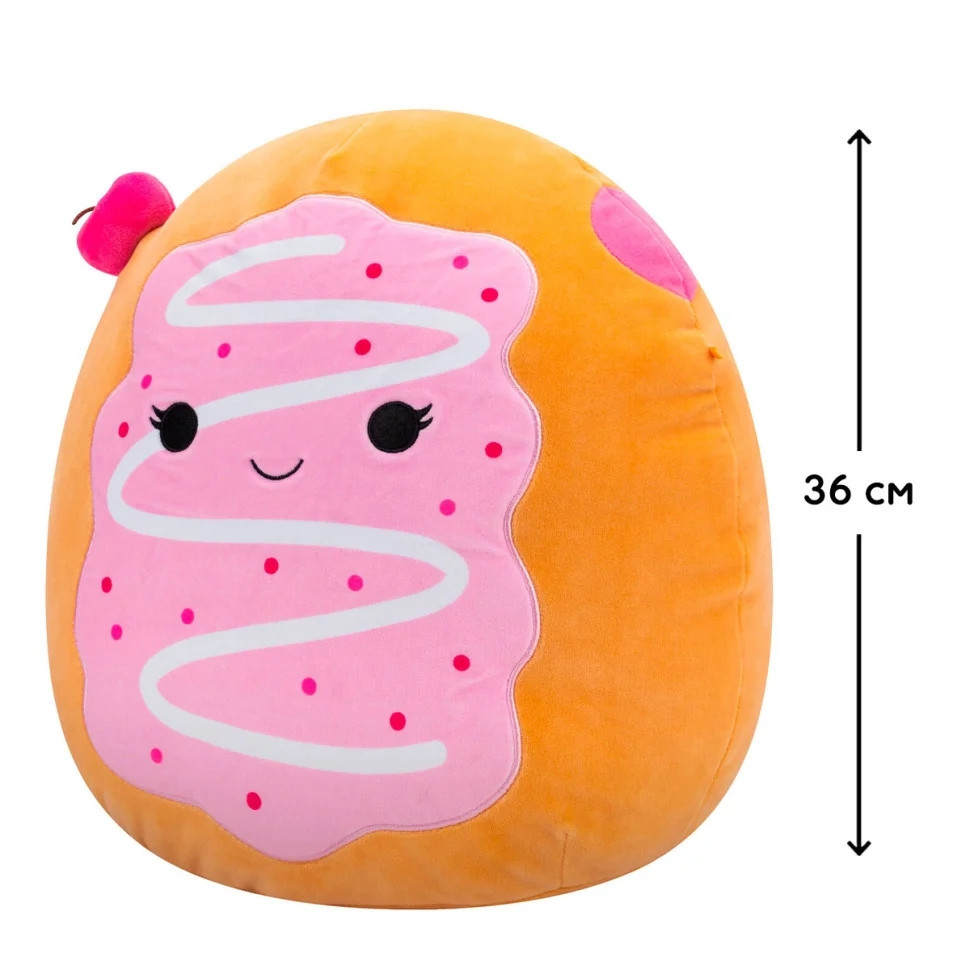 М'яка іграшка Вишневий пончик Перл Squishmallows SQCR06742, 36 см - гурт(опт), дропшиппінг 