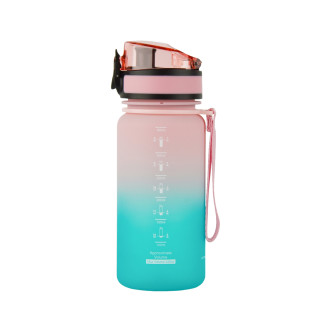 Пляшка для води UZSPACE 3034(Pink-Blue) 350 мл, рожево-блакитна