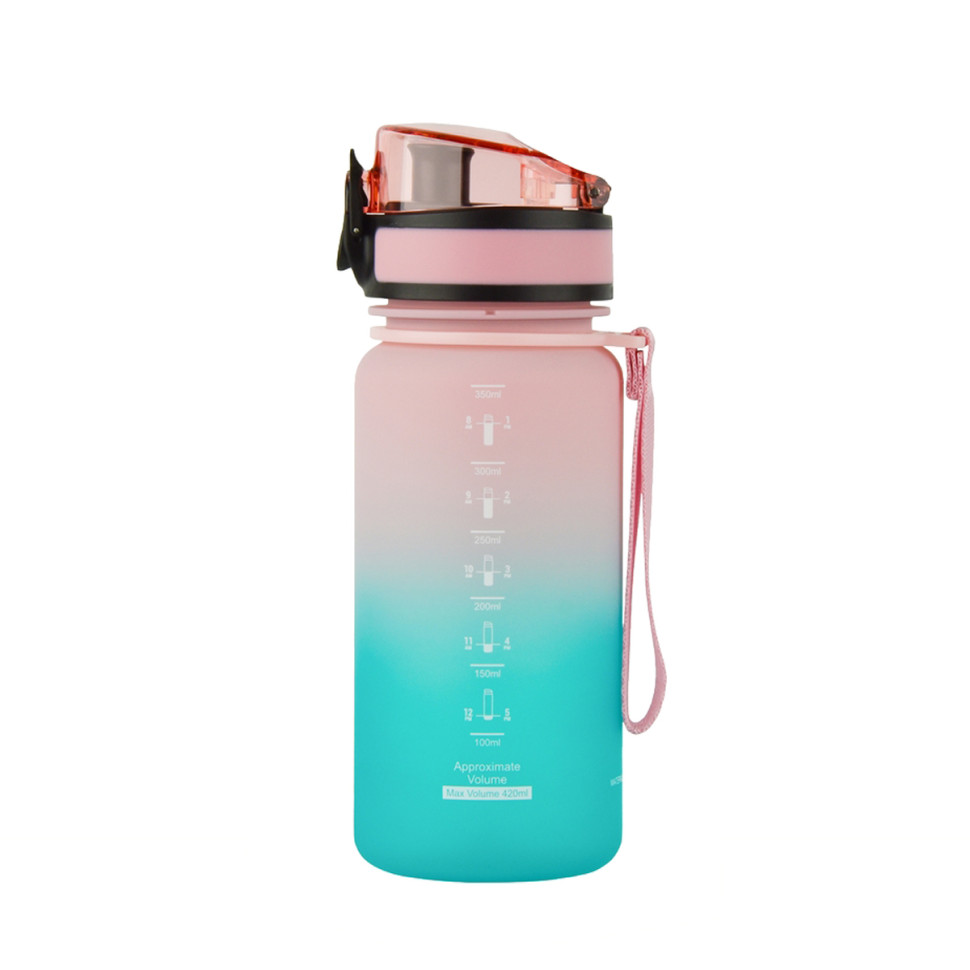 Бутылка для воды UZSPACE 3034(Pink-Blue) 350 мл, розовато-голубая опт, дропшиппинг