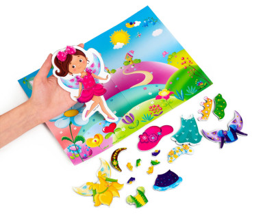 Магнитная игра для детей "Фея" в папке Vladi Toys VT3204-28 (укр)