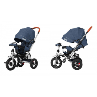 Трехколесный велосипед "TRAVEL" Tilly  T-387/1 Синий лен