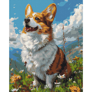 Картина по номерам "Солнечный Корги" BS53943, 40x50 см