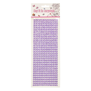 Наклейки декоративные XY-004(Violet) на планшетке 504 шт