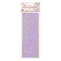 Наклейки декоративні XY-004(Violet) на планшеті 504 шт