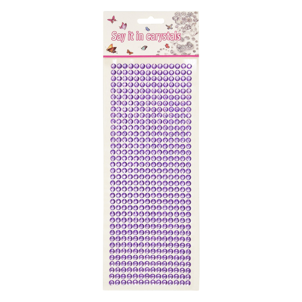 Наклейки декоративные XY-004(Violet) на планшетке 504 шт опт, дропшиппинг