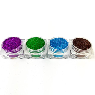 Набор глиттера для био-тату «Базовый №3» glitter-set-4x-3, 4 цвета 