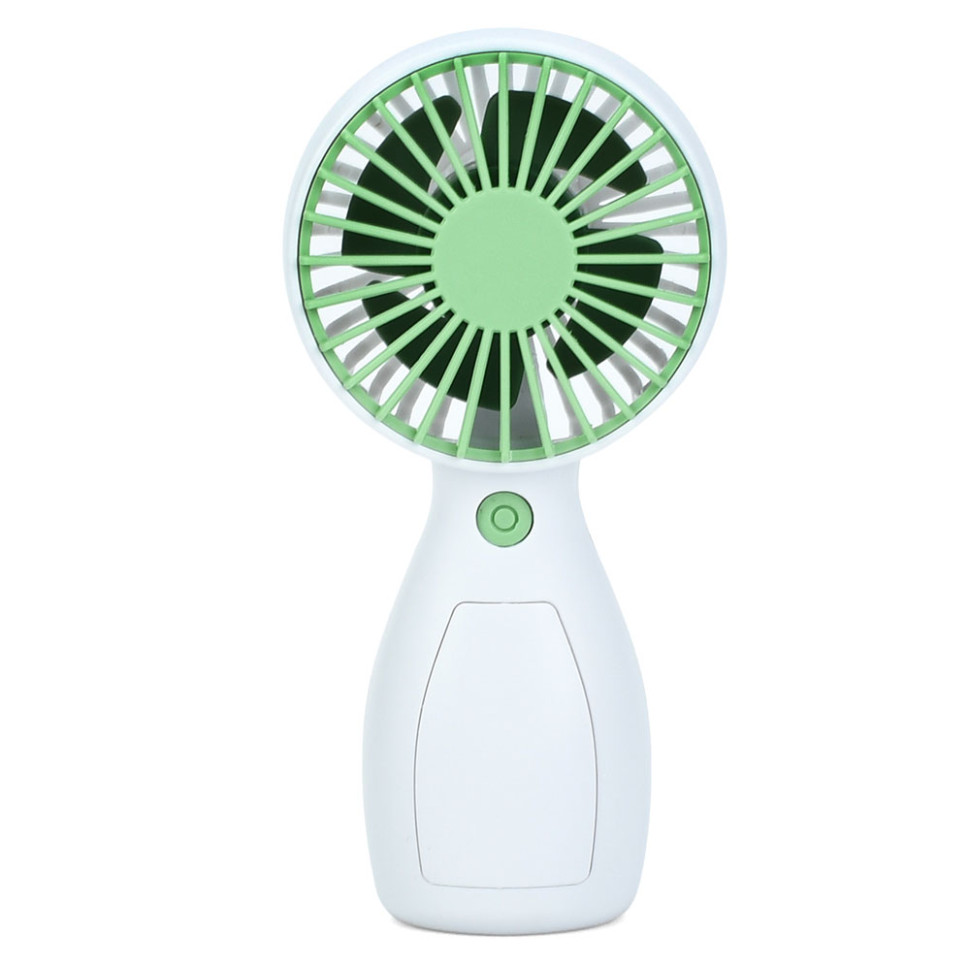 Портативний ручний вентилятор MK 5663-1(Green) 13 см, акумулятор, USB зарядне - гурт(опт), дропшиппінг