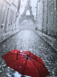 Картина по номерам. Art Craft "Зонтик в Париже" 40*50 см 11207-AC