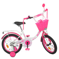 Велосипед дитячий PROF1 Y1614-1 16 дюймів, рожевий