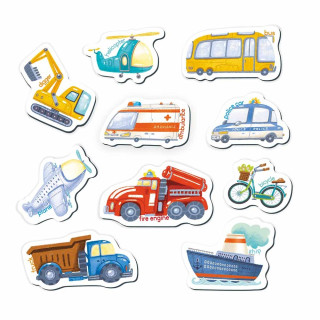 Набор магнитов "Виды транспорта" 200266, 10 элементов в комплекте