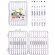 Набір фломастерів двосторонніх 18 кольорів 8166-18 в пластиковому боксі - гурт(опт), дропшиппінг 