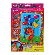 Набор креативного творчества "Crystal art Kids" Мишка Danko Toys CArt-01-05, 9 цветов, 6 форм