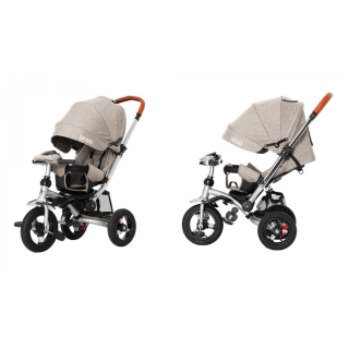 Трехколесный велосипед "TRAVEL" Tilly  T-387/1 Бежевый лен