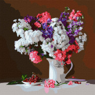 Картина по номерам Букет "Красочные колокольчики" Идейка KHO3202 40х40 см