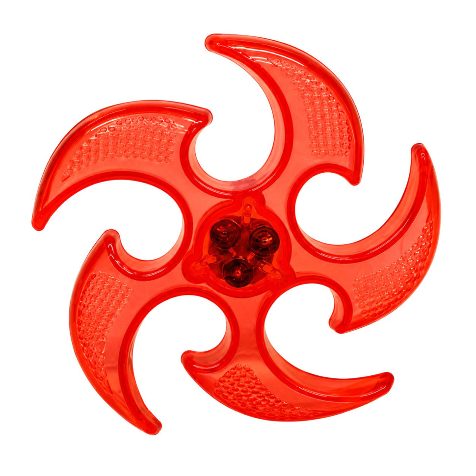 Летающий бумеранг SB2306(Red) резина, со светом, 15 см, в пакете опт, дропшиппинг