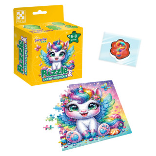 Детские пазлы с сюрпризом "Единорожка"1 VT8030-01, 180 деталей