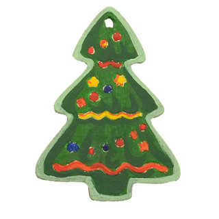 Набор для творчества новогодний Роспись акриловыми красками "Шар и елка" Умняшка НГ-002/4