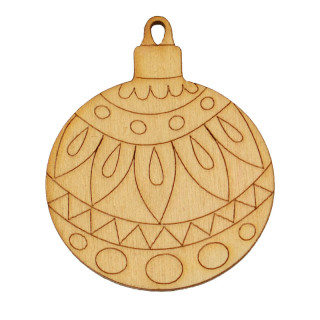 Набор для творчества новогодний Роспись акриловыми красками "Шар и елка" Умняшка НГ-002/4