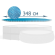Теплосберегающее покрытие (солярная пленка) для бассейна Intex 28012 диаметр 348 см опт, дропшиппинг