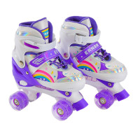 Дитячі ролики квади RL2409(Violet) колеса що світяться, фіолетовий, L (39-42)