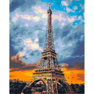 Картина по номерам "Железная дама Парижа" BS51680  Brushme 40х50 см