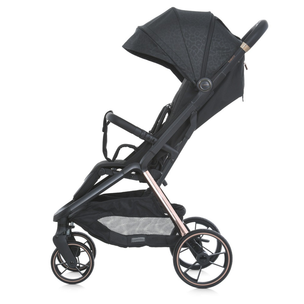 Дитяча прогулянкова коляска BEYA ME 1127-G Black Leo - гурт(опт), дропшиппінг 