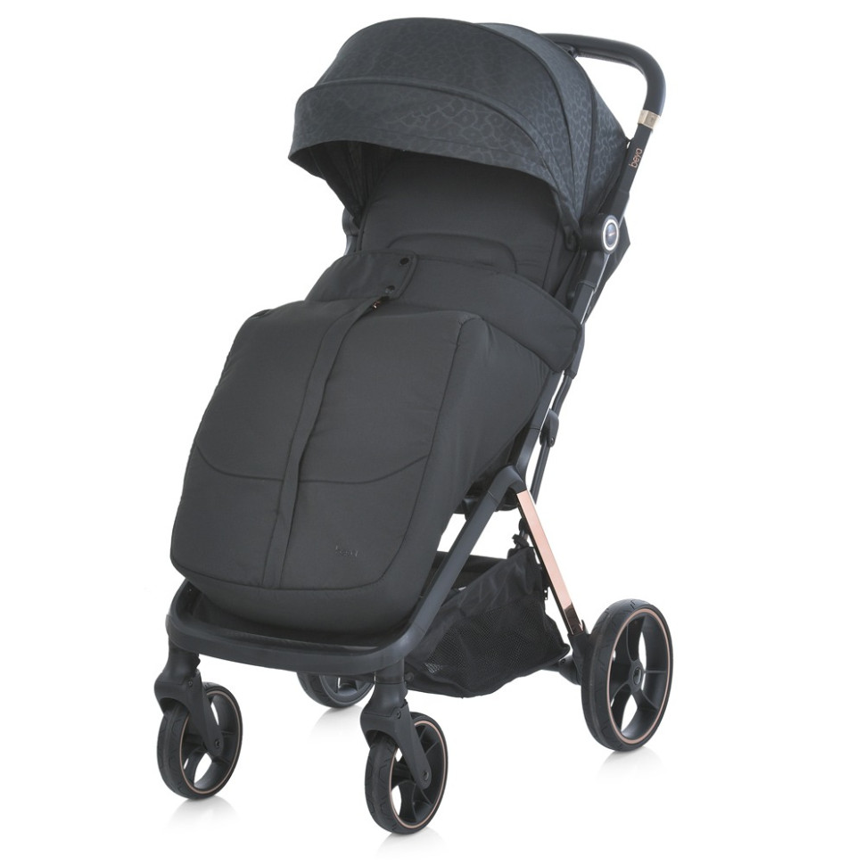 Дитяча прогулянкова коляска BEYA ME 1127-G Black Leo - гурт(опт), дропшиппінг 