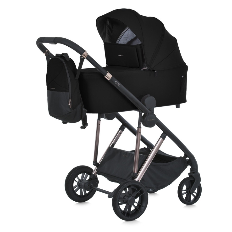 Детская универсальная коляска 2 в 1 COIL ME 1190 Jet Black опт, дропшиппинг