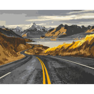 Картина по номерам без подрамника "Дорога в горах" Art Craft 11016-ACNF 40х50 см